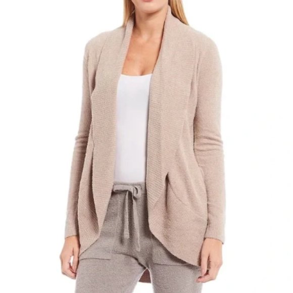 Barefoot Dreams Sweaters - Barefoot Dreams Chic Lite Circle Cardigan Taupe size Medium